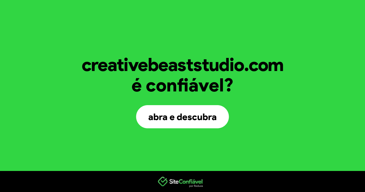 O site creativebeaststudio.com é confiável?
