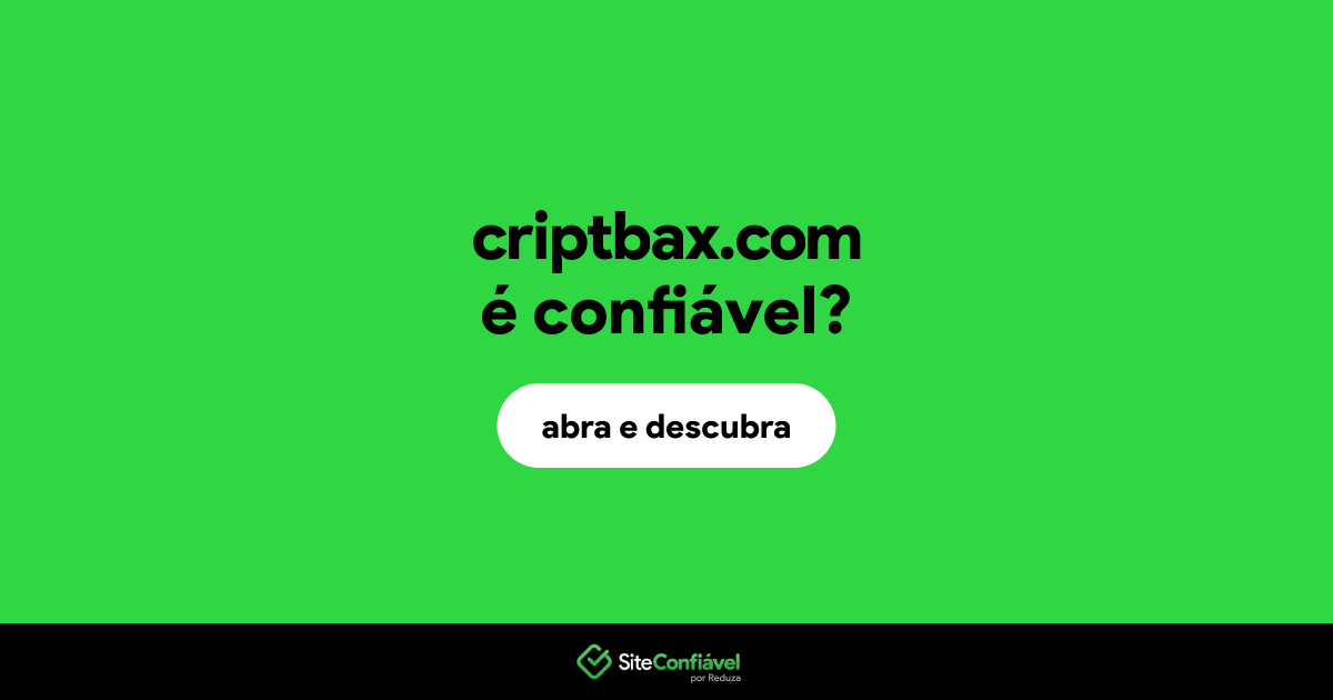 O site criptbax.com é confiável?
