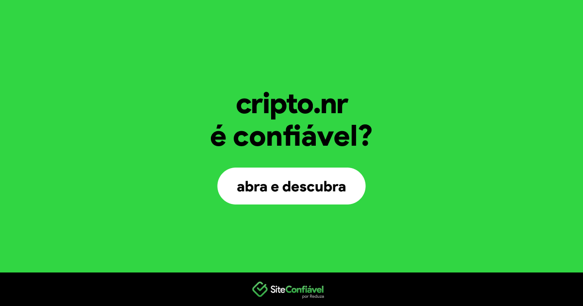 O site cripto.nr é confiável?