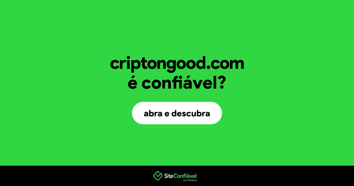 O site criptongood.com é confiável?
