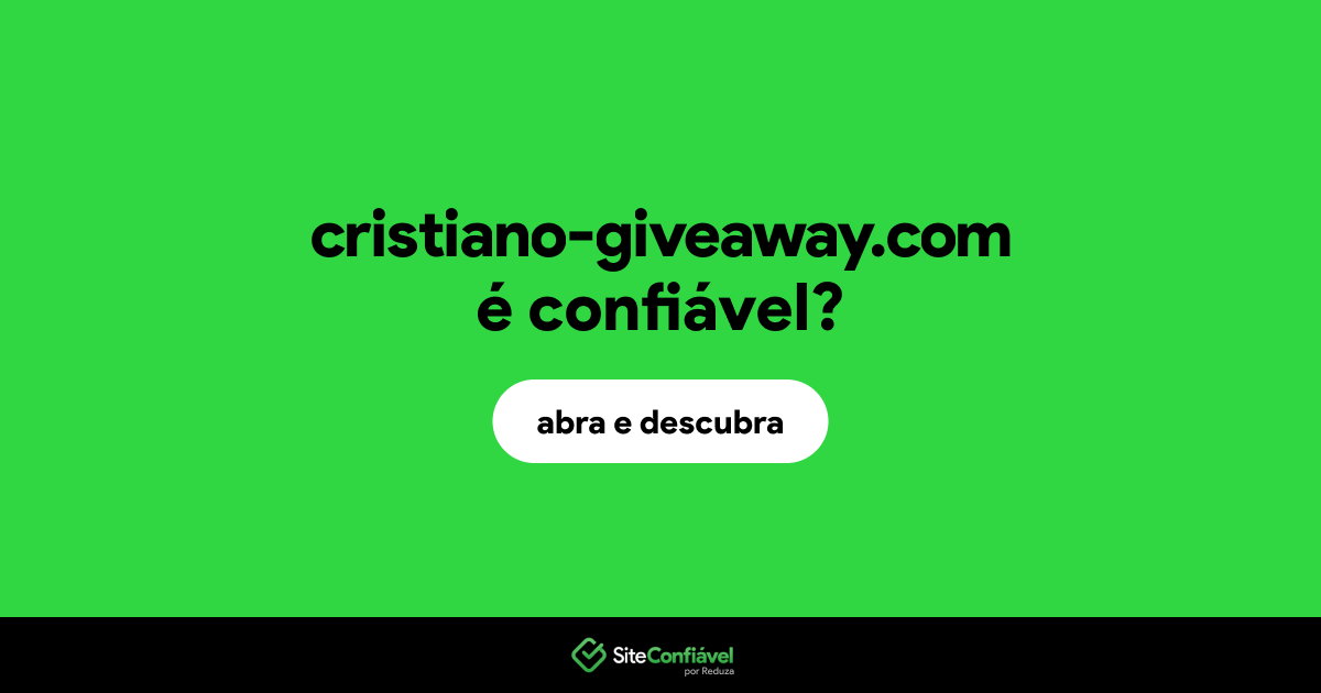 O site cristiano-giveaway.com é confiável?