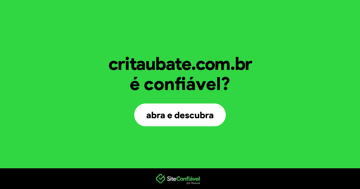 O site critaubate.com.br é confiável?