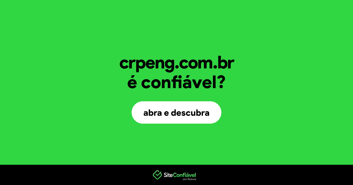 O site crpeng.com.br é confiável?