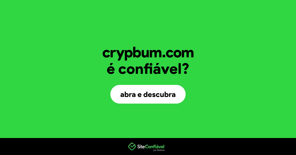 O site crypbum.com é confiável?