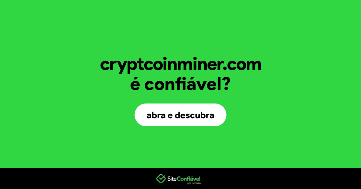 O site cryptcoinminer.com é confiável?
