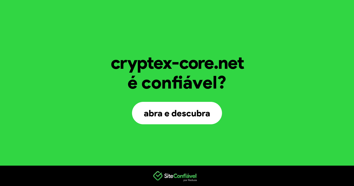 O site cryptex-core.net é confiável?