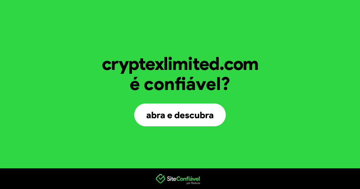 O site cryptexlimited.com é confiável?