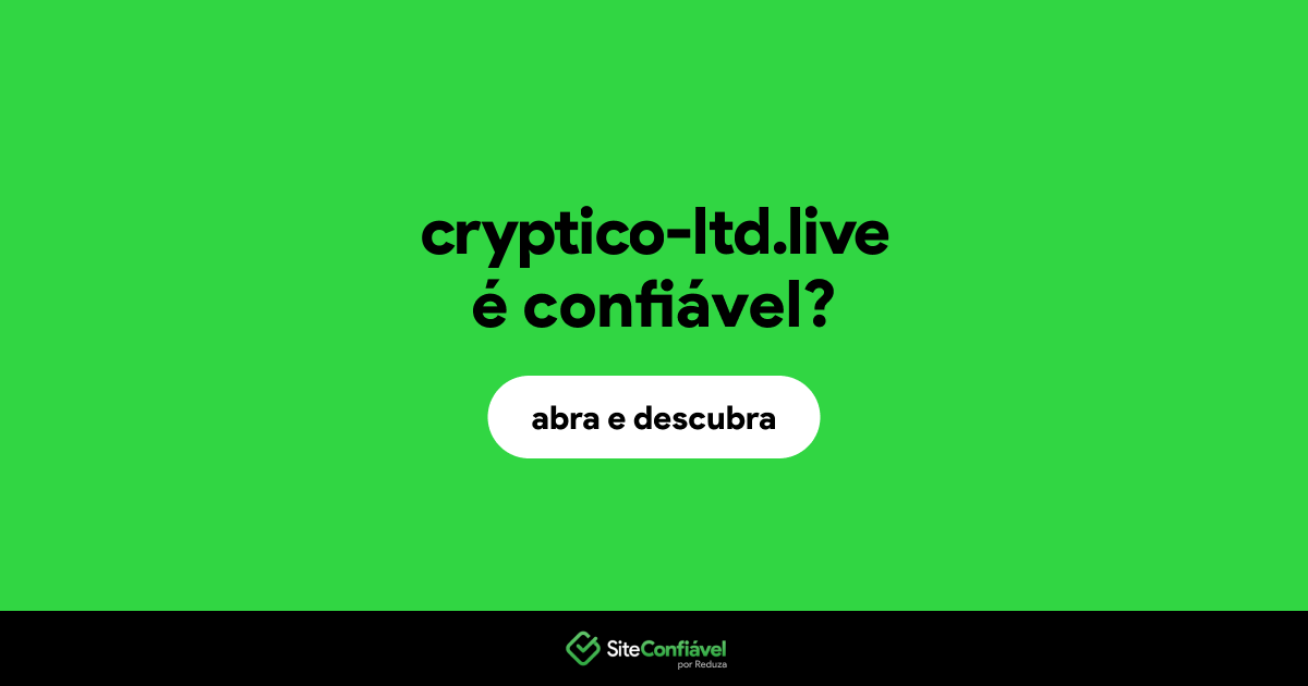 O site cryptico-ltd.live é confiável?