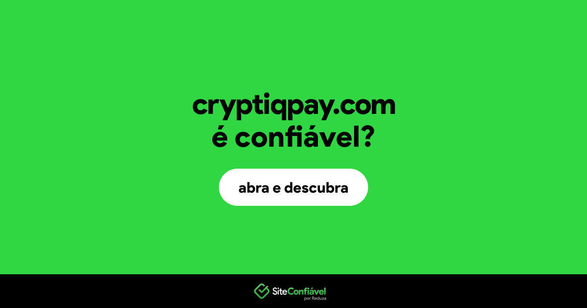 O site cryptiqpay.com é confiável?