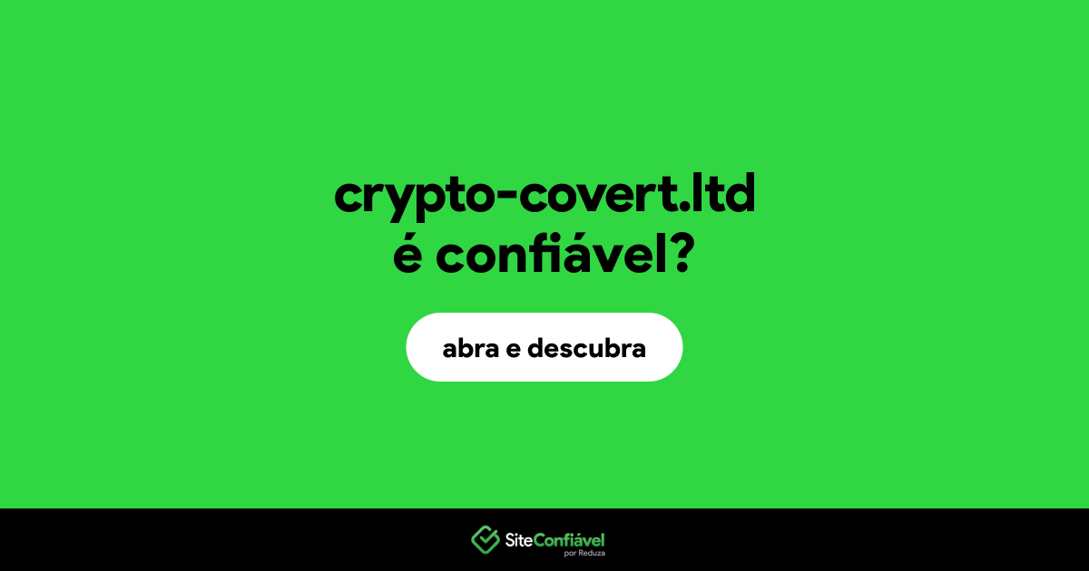 O site crypto-covert.ltd é confiável?