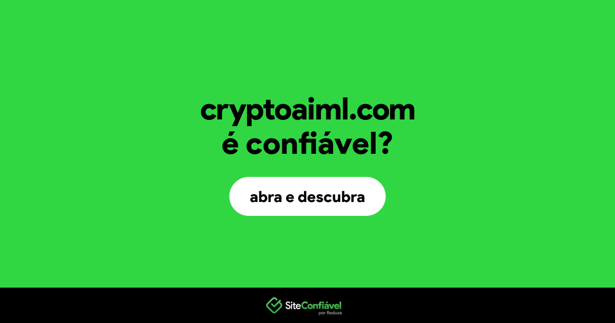 O site cryptoaiml.com é confiável?