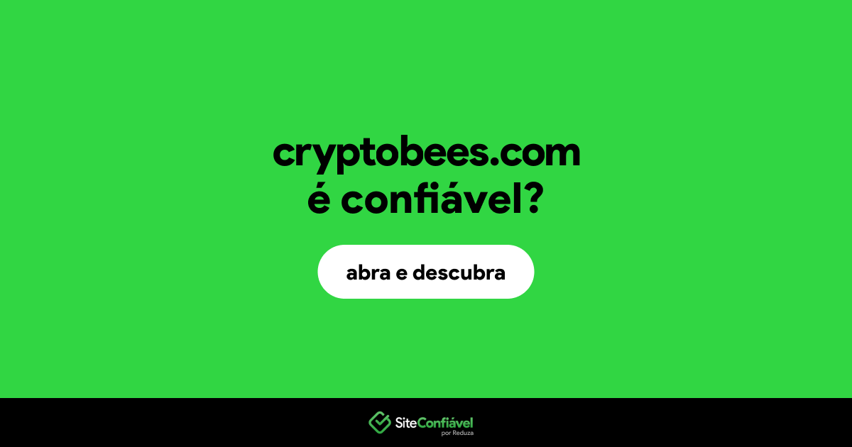 O site cryptobees.com é confiável?