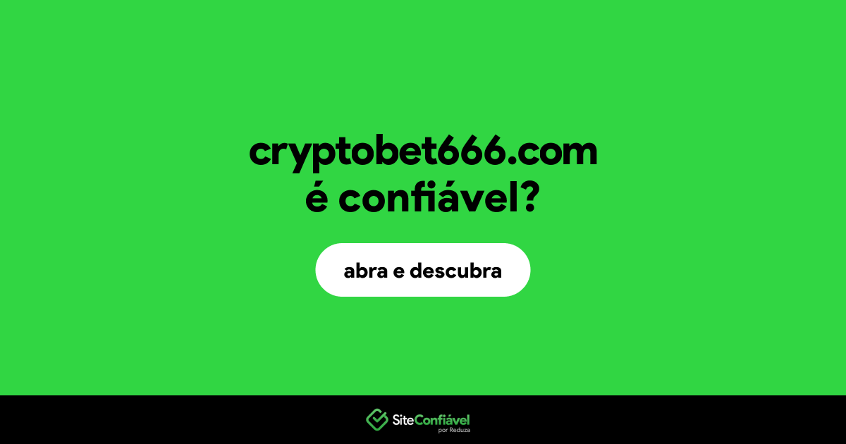 O site cryptobet666.com é confiável?