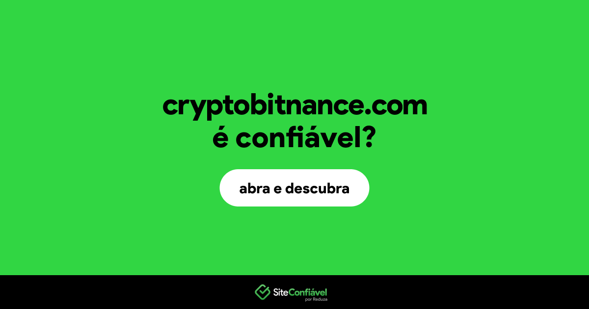 O site cryptobitnance.com é confiável?