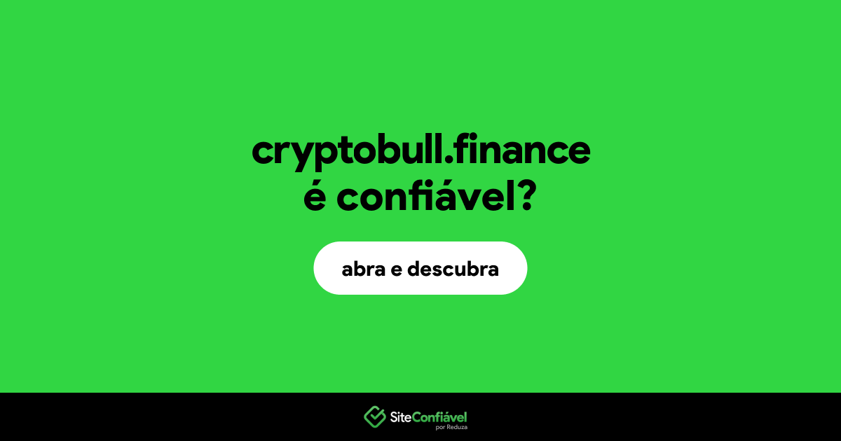 O site cryptobull.finance é confiável?