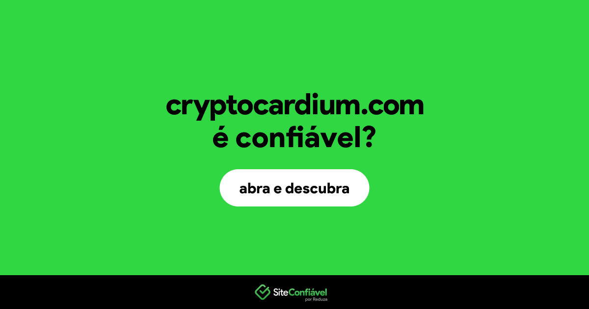 O site cryptocardium.com é confiável?