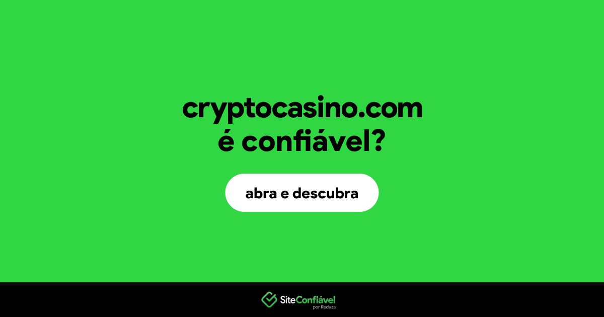 O site cryptocasino.com é confiável?