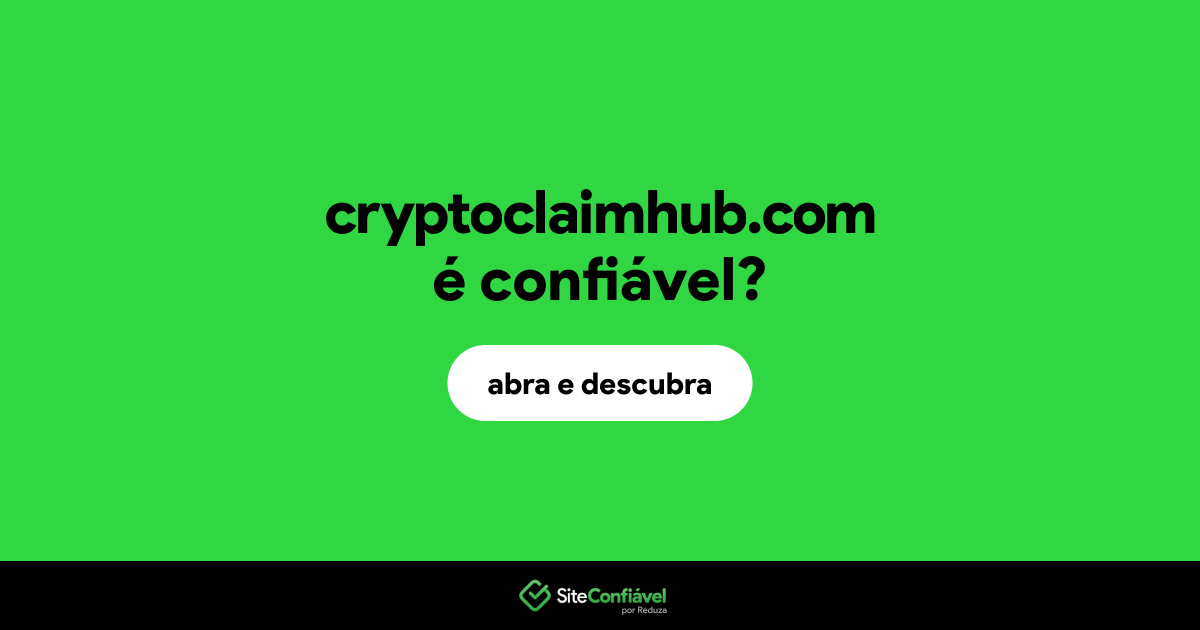 O site cryptoclaimhub.com é confiável?