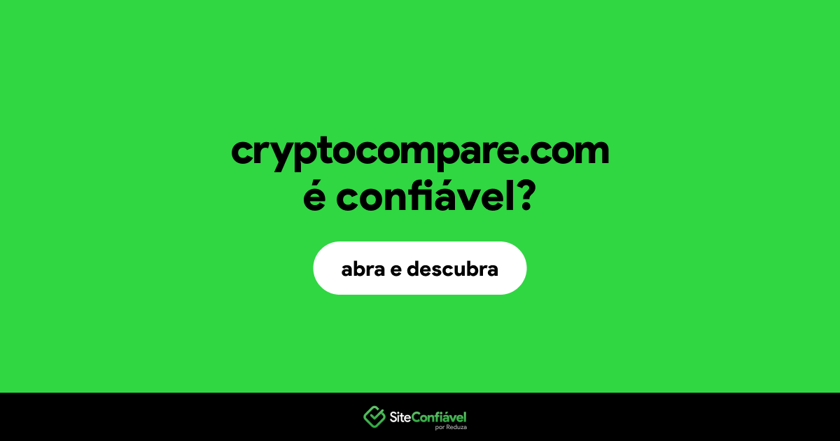 O site cryptocompare.com é confiável?