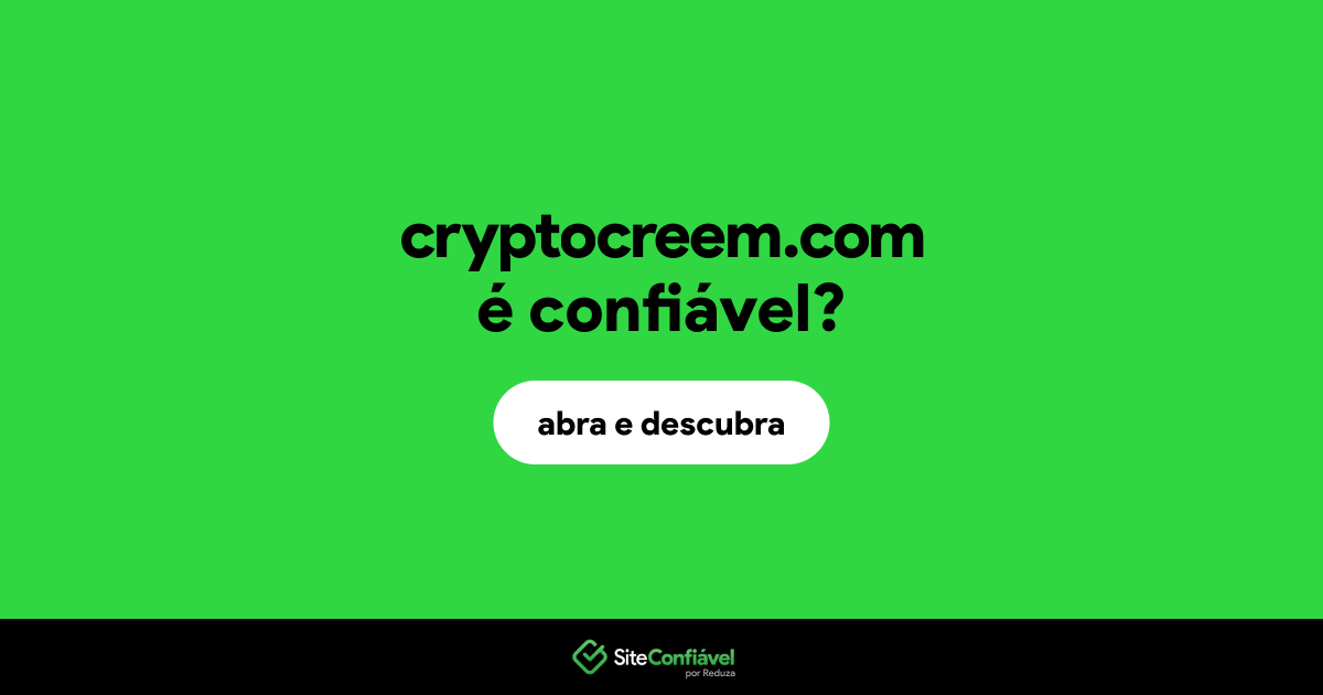 O site cryptocreem.com é confiável?