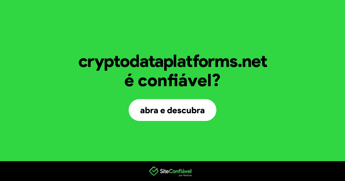 O site cryptodataplatforms.net é confiável?