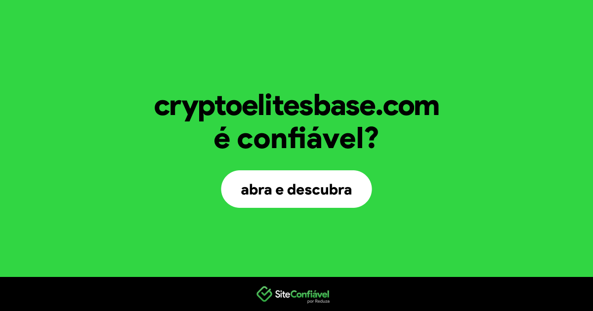 O site cryptoelitesbase.com é confiável?