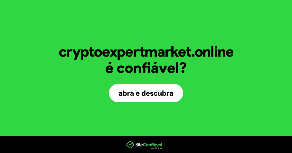 O site cryptoexpertmarket.online é confiável?