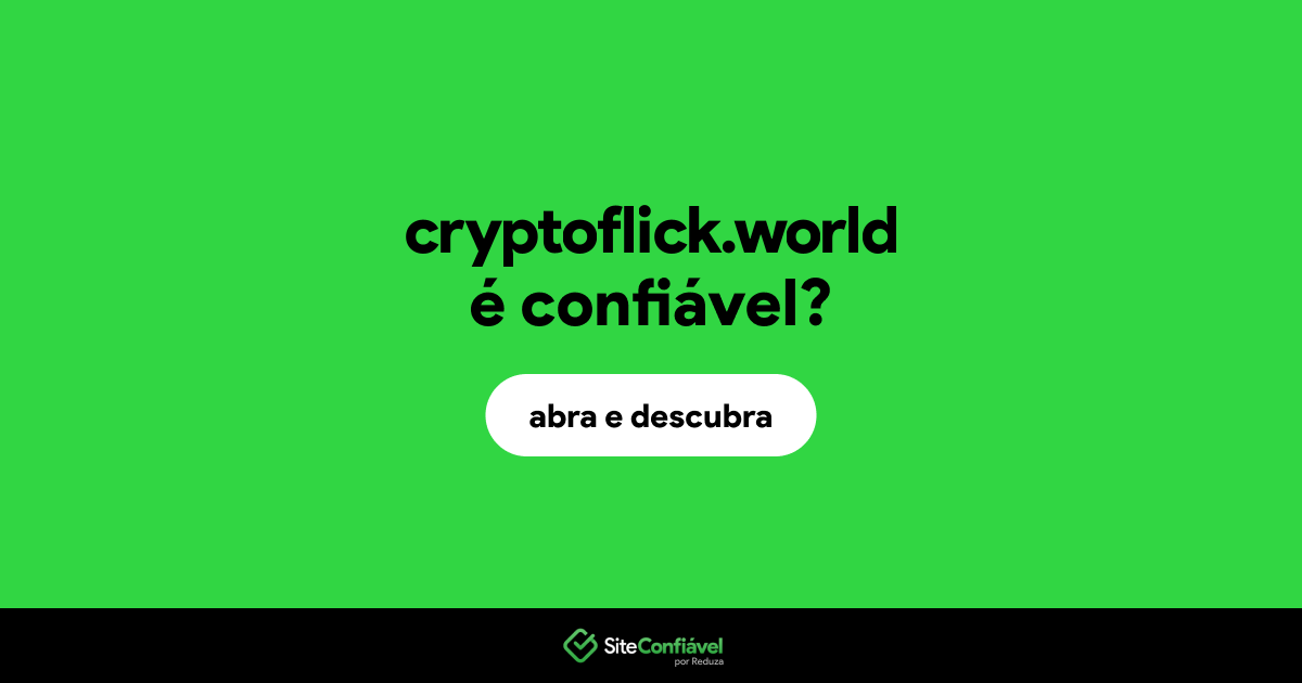 O site cryptoflick.world é confiável?