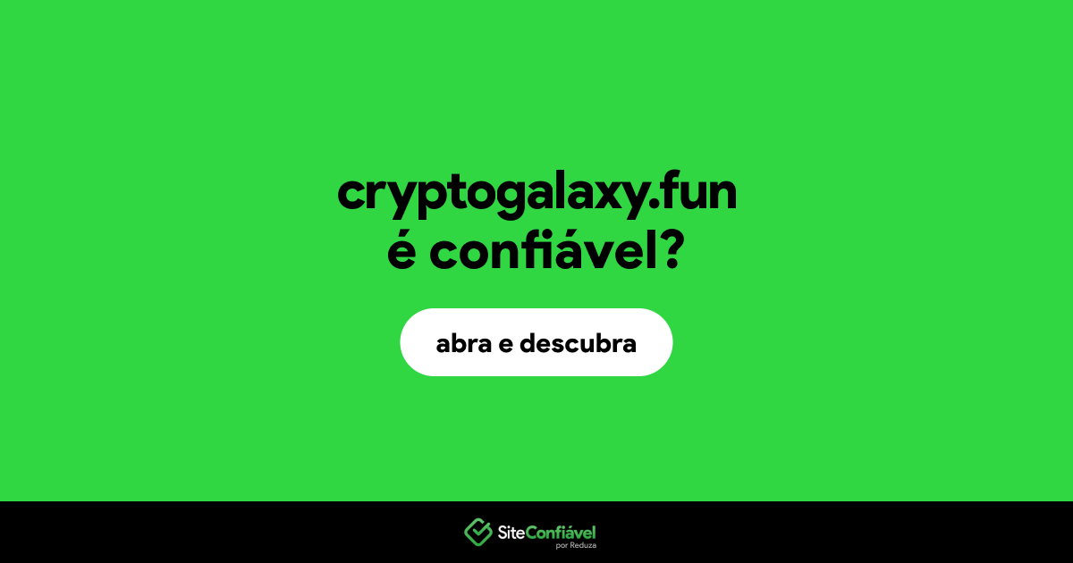 O site cryptogalaxy.fun é confiável?