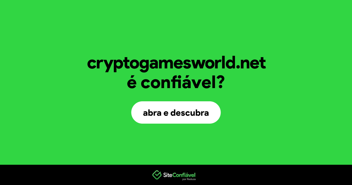 O site cryptogamesworld.net é confiável?