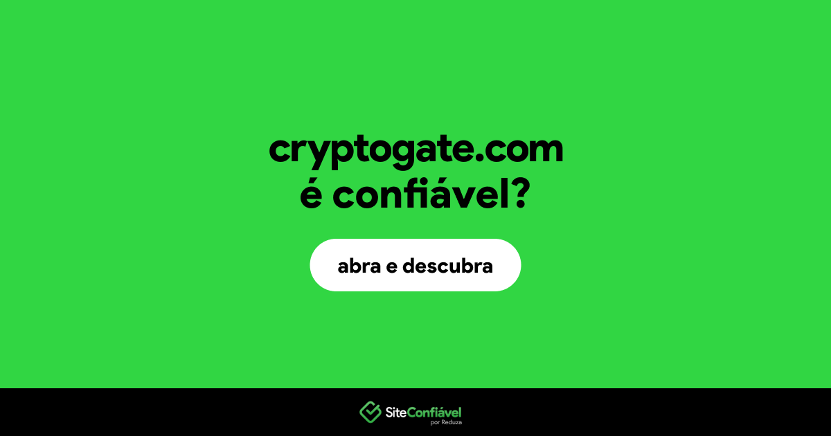 O site cryptogate.com é confiável?