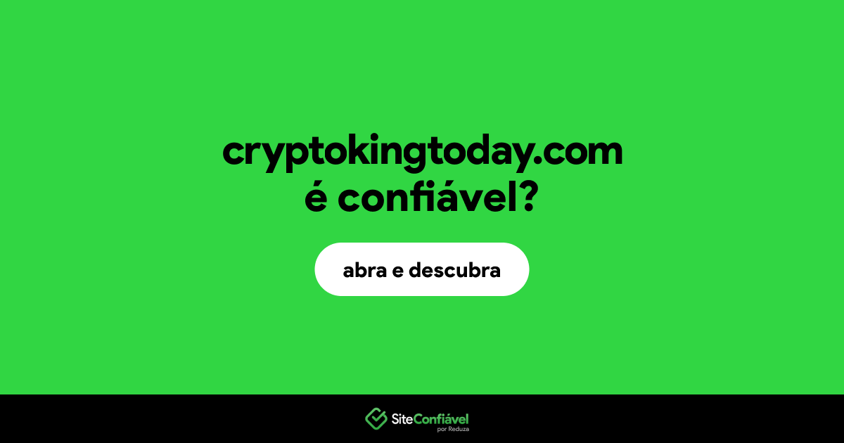 O site cryptokingtoday.com é confiável?