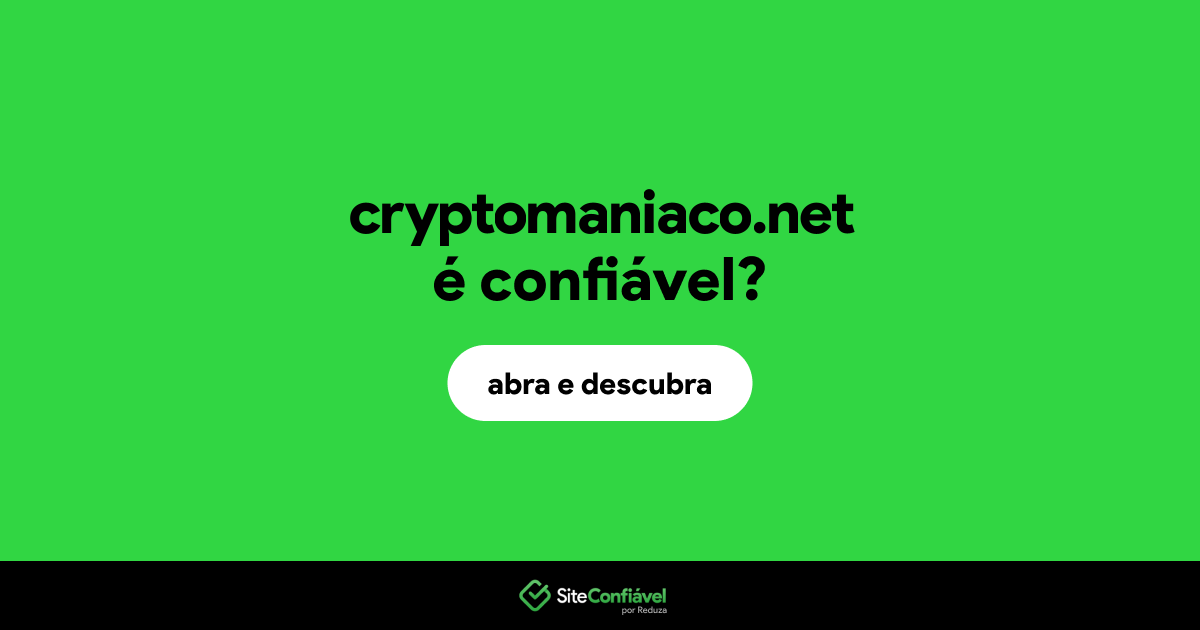 O site cryptomaniaco.net é confiável?