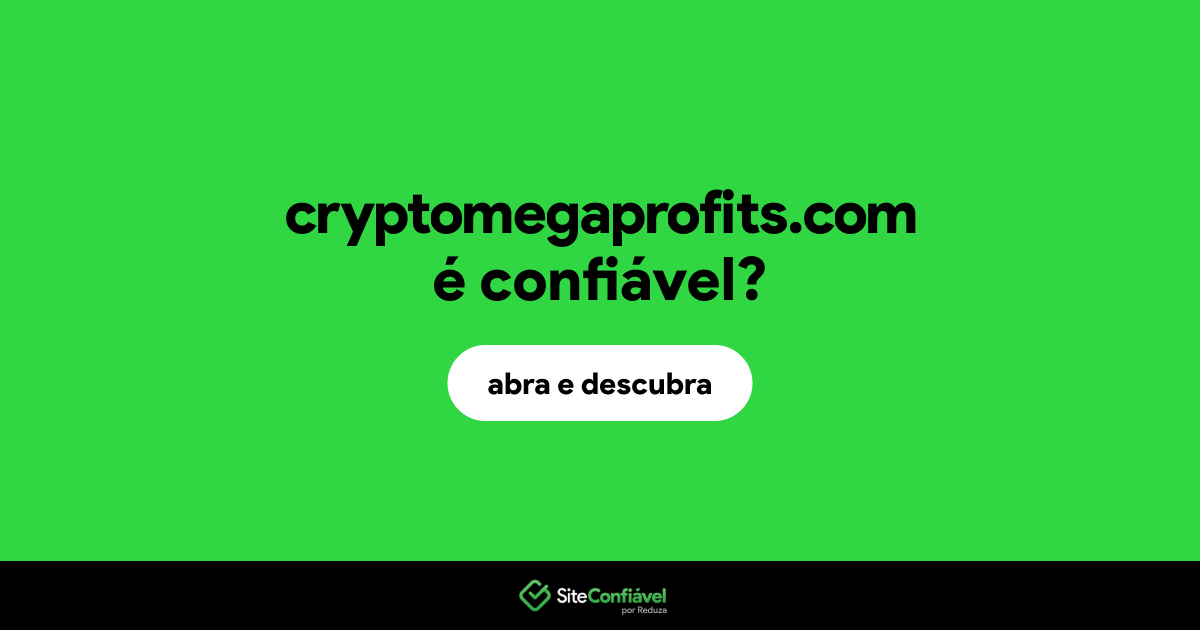 O site cryptomegaprofits.com é confiável?