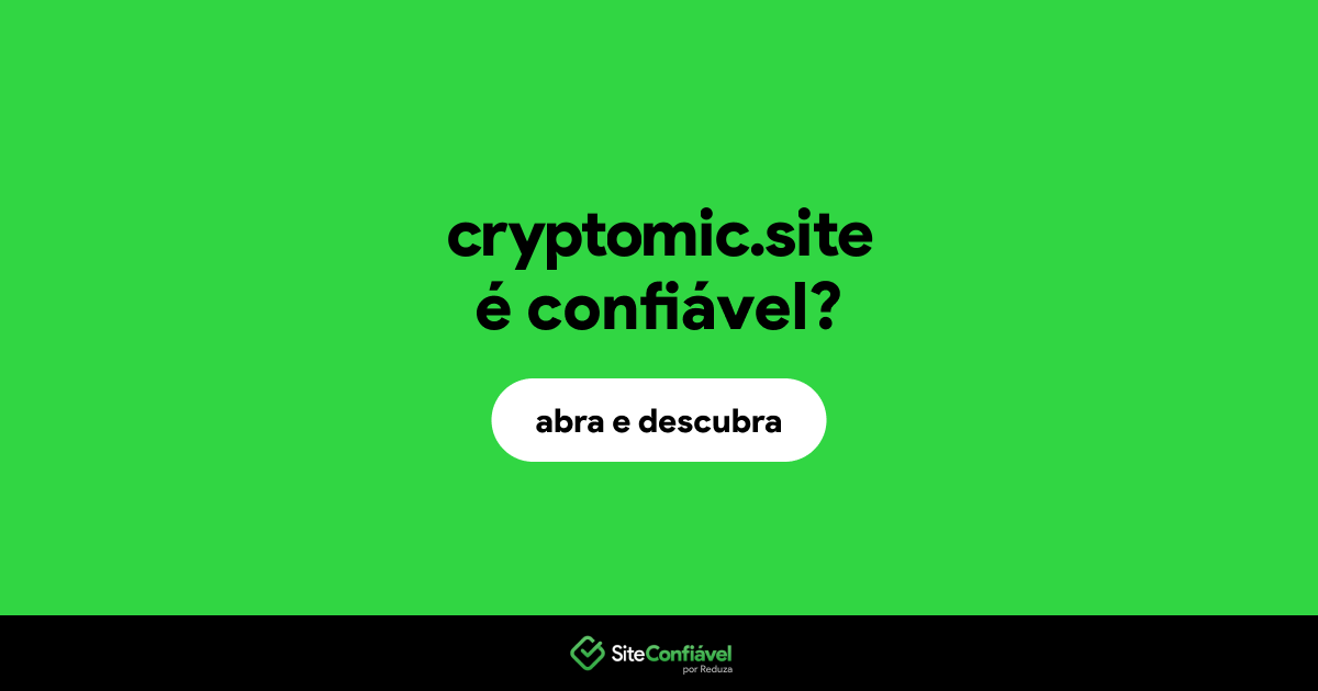 O site cryptomic.site é confiável?
