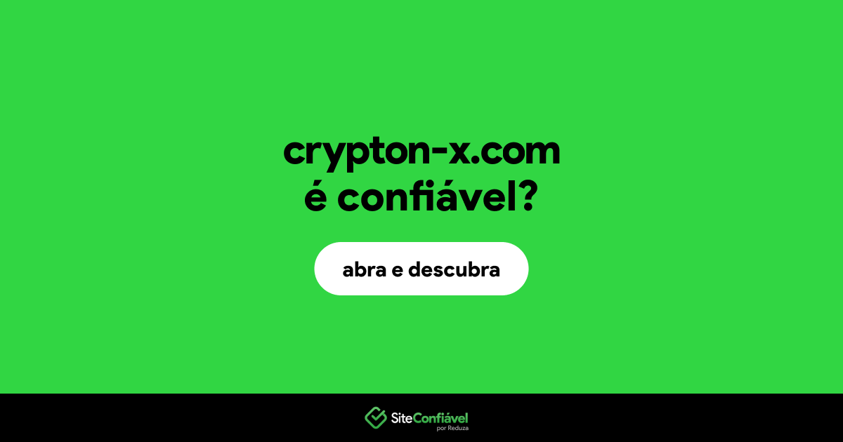 O site crypton-x.com é confiável?