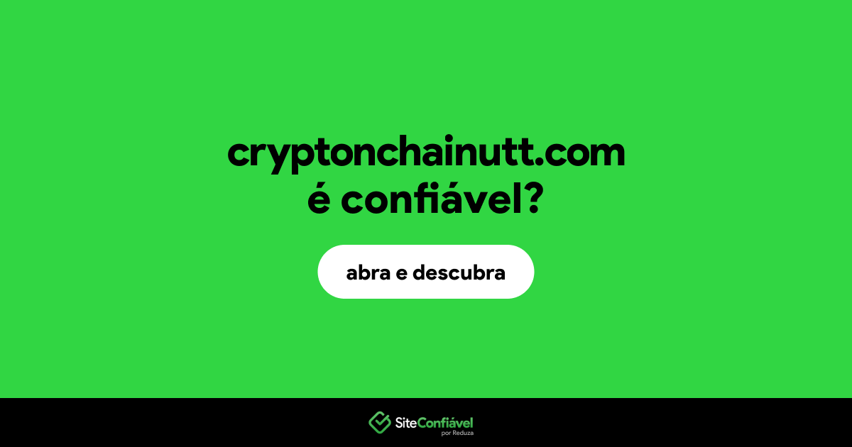 O site cryptonchainutt.com é confiável?