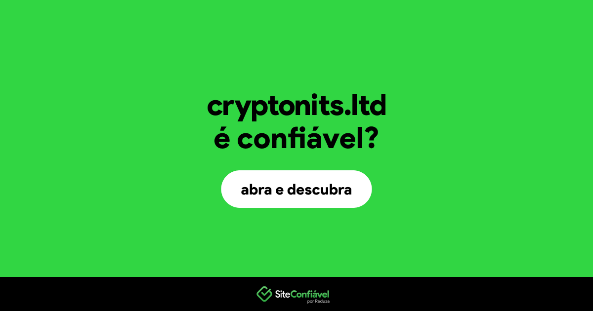 O site cryptonits.ltd é confiável?