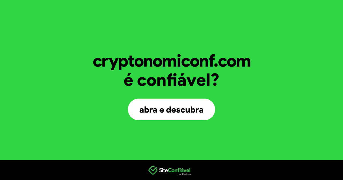 O site cryptonomiconf.com é confiável?