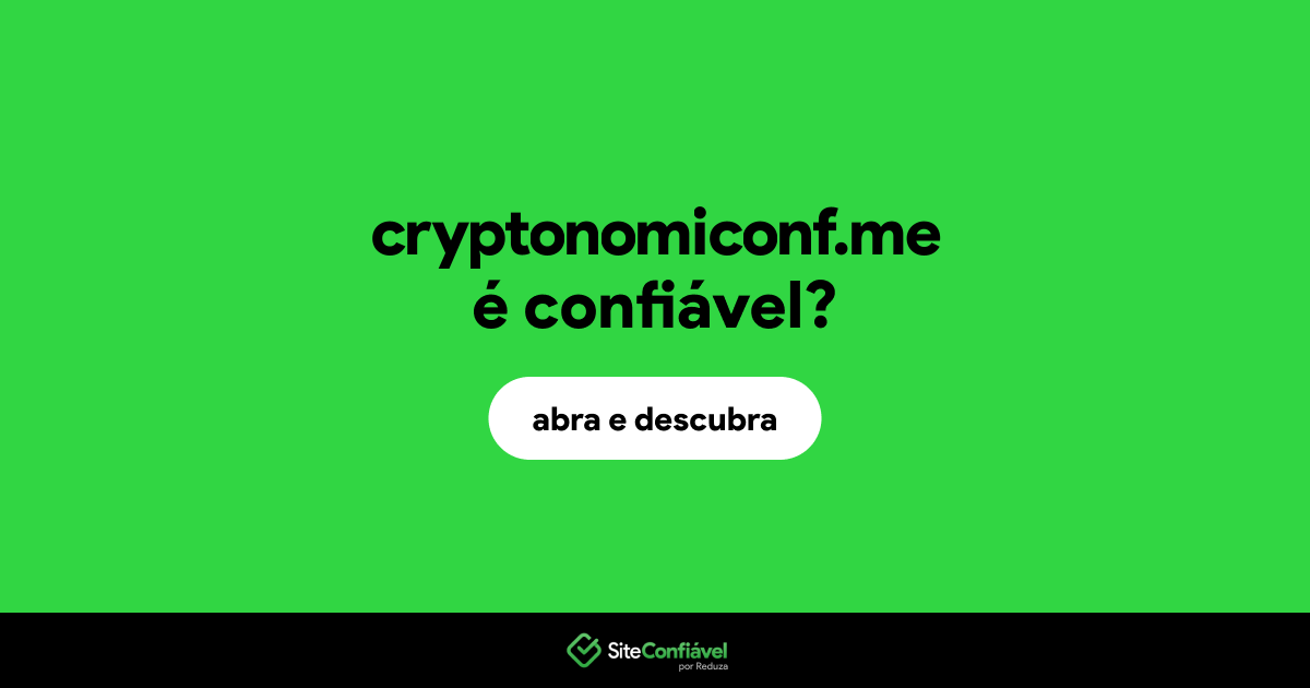 O site cryptonomiconf.me é confiável?