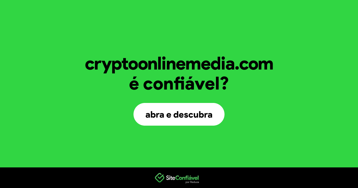 O site cryptoonlinemedia.com é confiável?
