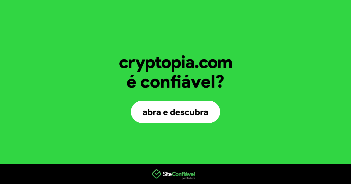 O site cryptopia.com é confiável?