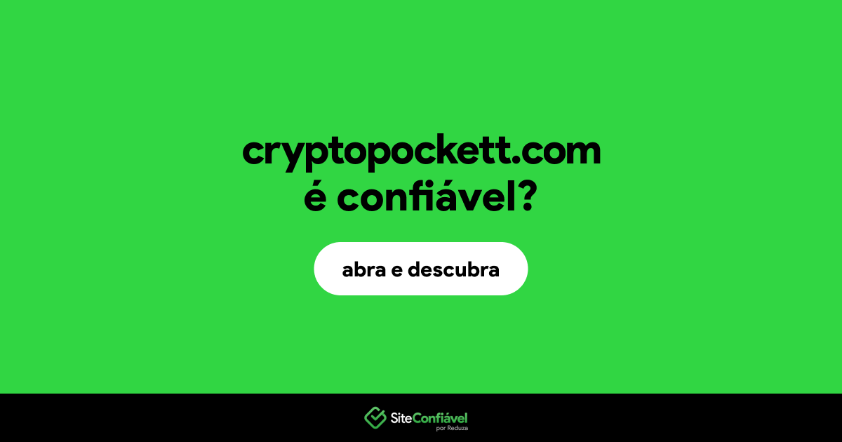 O site cryptopockett.com é confiável?