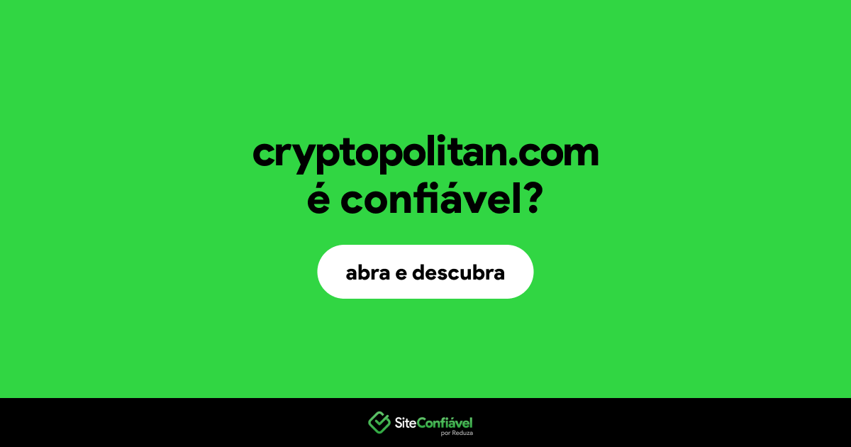 O site cryptopolitan.com é confiável?