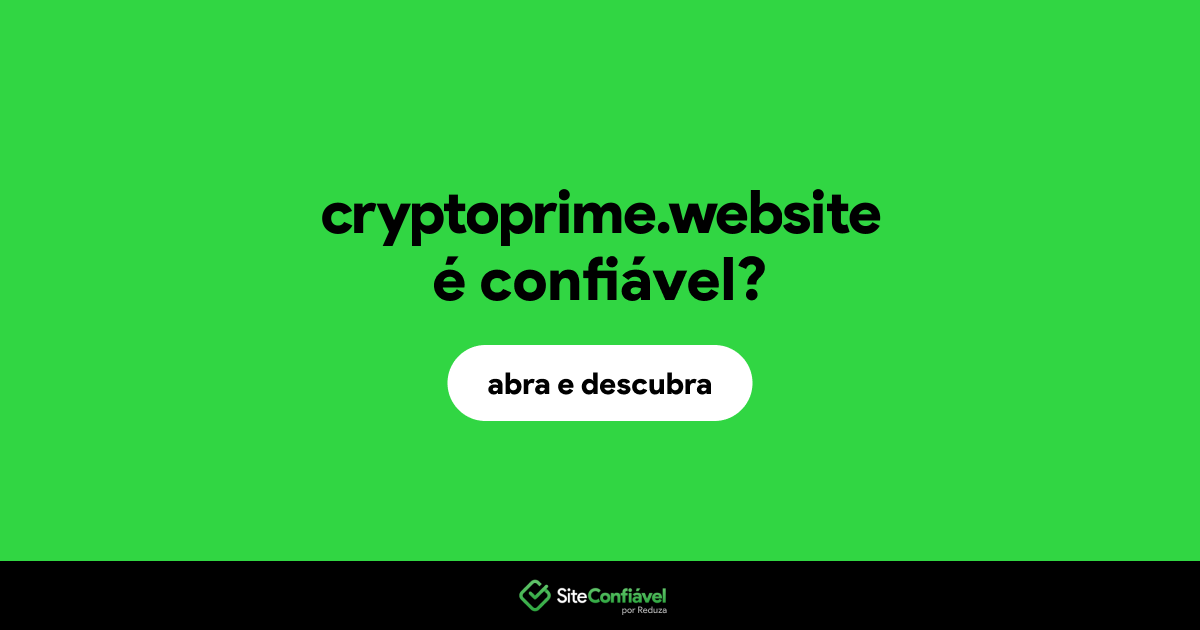 O site cryptoprime.website é confiável?