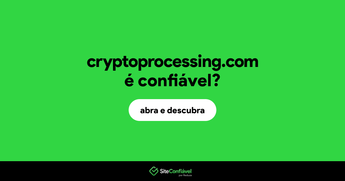 O site cryptoprocessing.com é confiável?