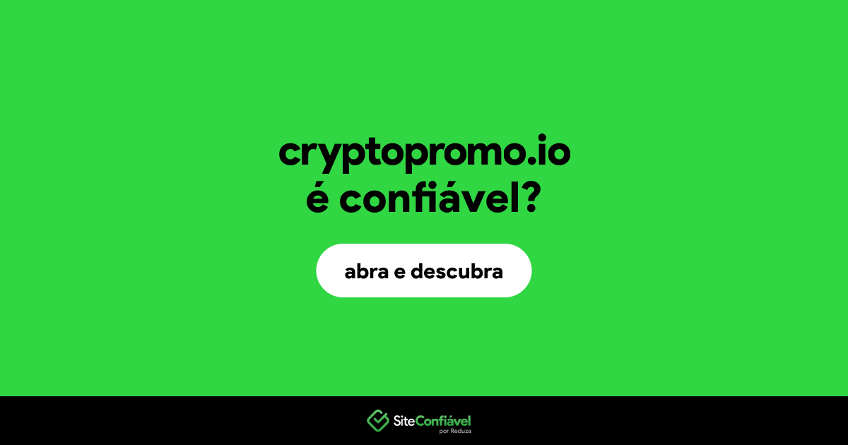 O site cryptopromo.io é confiável?