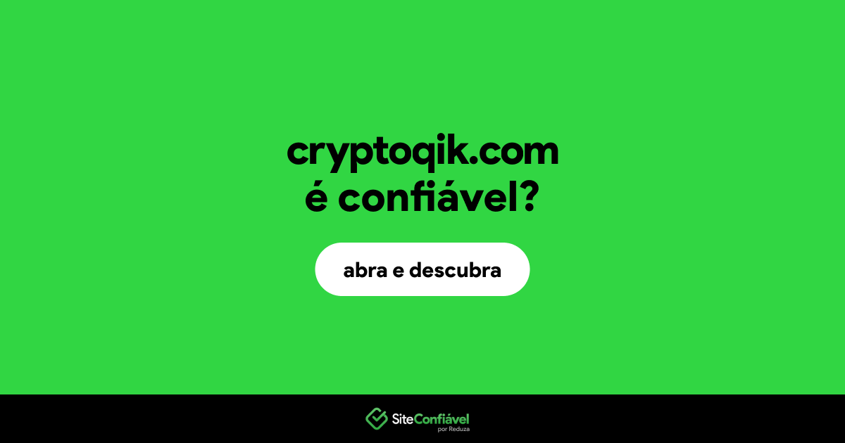 O site cryptoqik.com é confiável?
