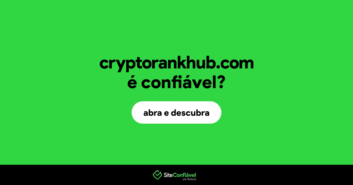 O site cryptorankhub.com é confiável?