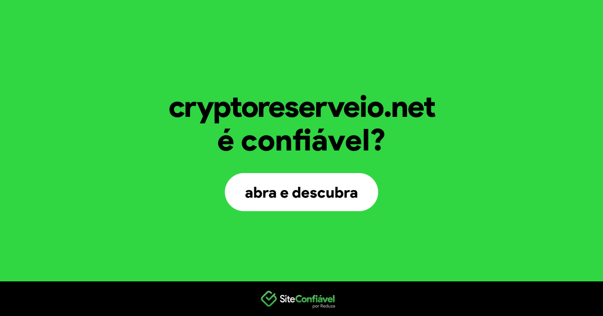 O site cryptoreserveio.net é confiável?